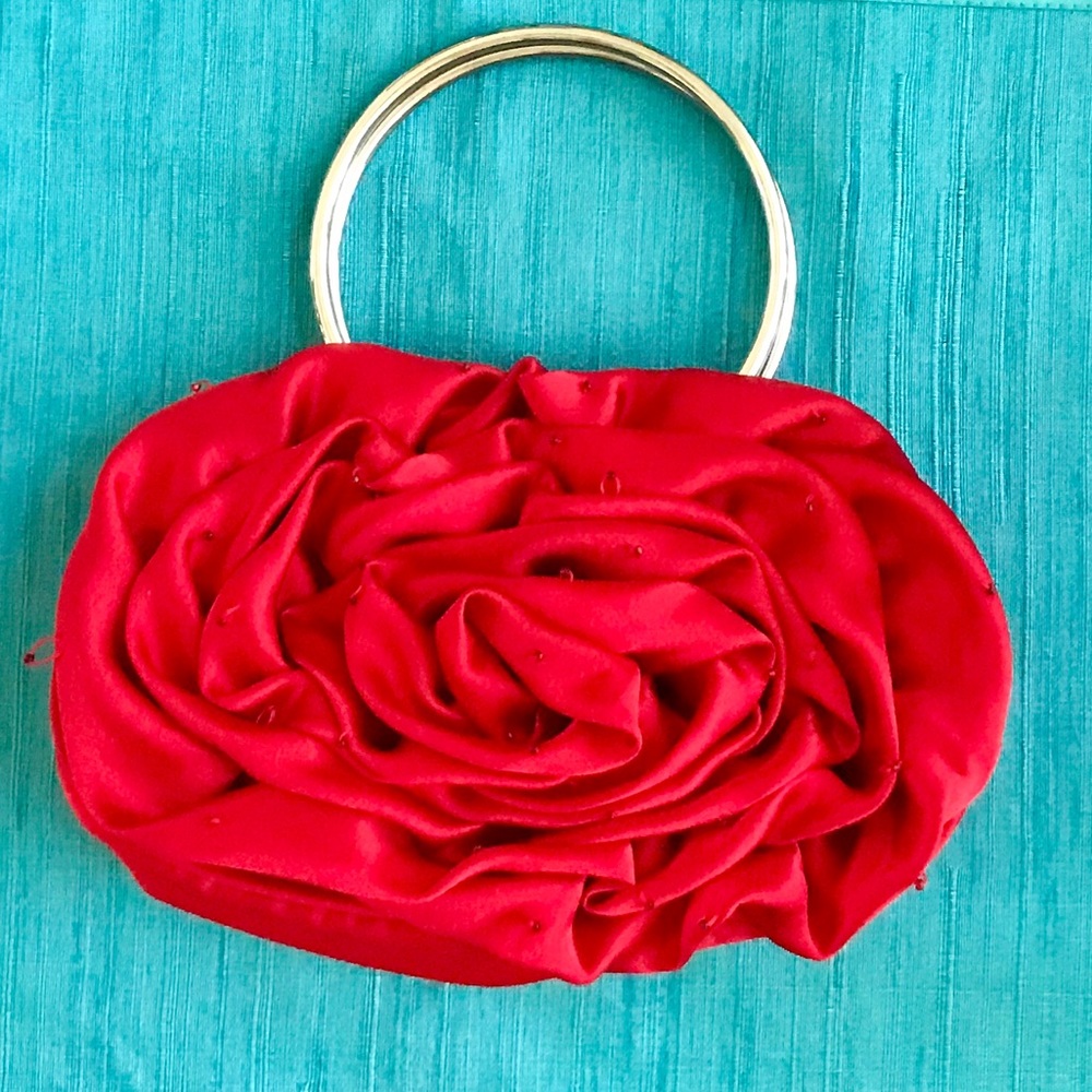 Vintage Bijoux Terner Rose Handbag